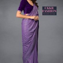 GEORGETTE SAREE WITH SEQUENCE WORK