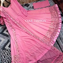 ANARKALI SUIT WITH BOTTOM AND DUPATTA-PINK