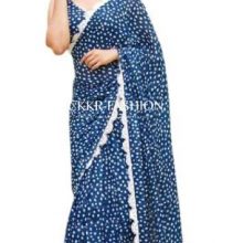 Georgette Saree with Lace Border