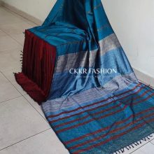 Cotton Rayon Handloom Saree